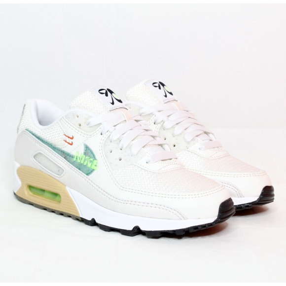 Nike Shoes - Nike Air Max 90 SE White Summit Neptune Green Sneakers Women's DO9850-100
